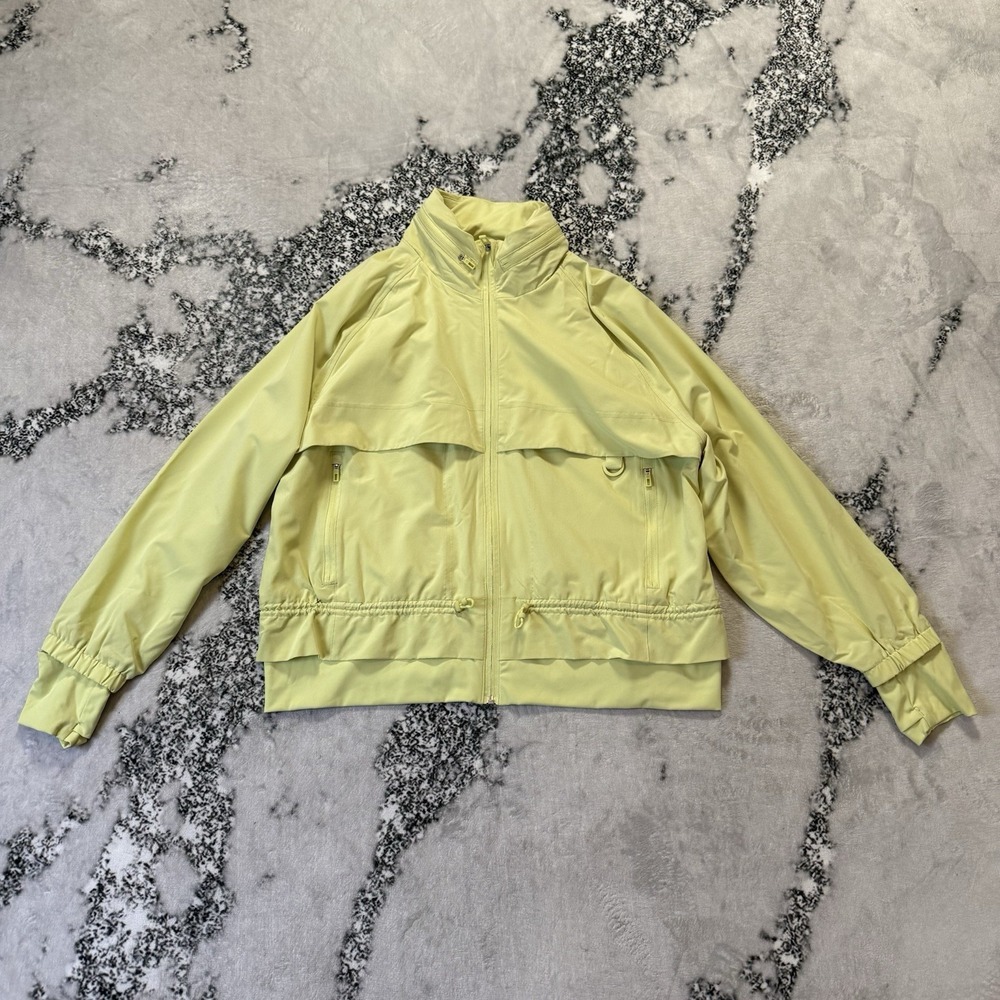 CALIA Windbreaker Womens Sz XL Light Green Hike Zip Lightweight Breathable